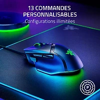 Souris de jeu optique de 35 000 ppp Basilisk V3 de Razer - Noir