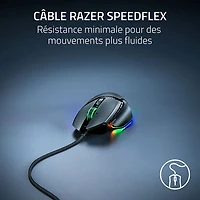 Souris de jeu optique de 35 000 ppp Basilisk V3 de Razer - Noir