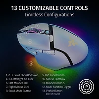 Souris de jeu sans fil de 35 000 ppp Basilisk V3 Pro de Razer - Blanc