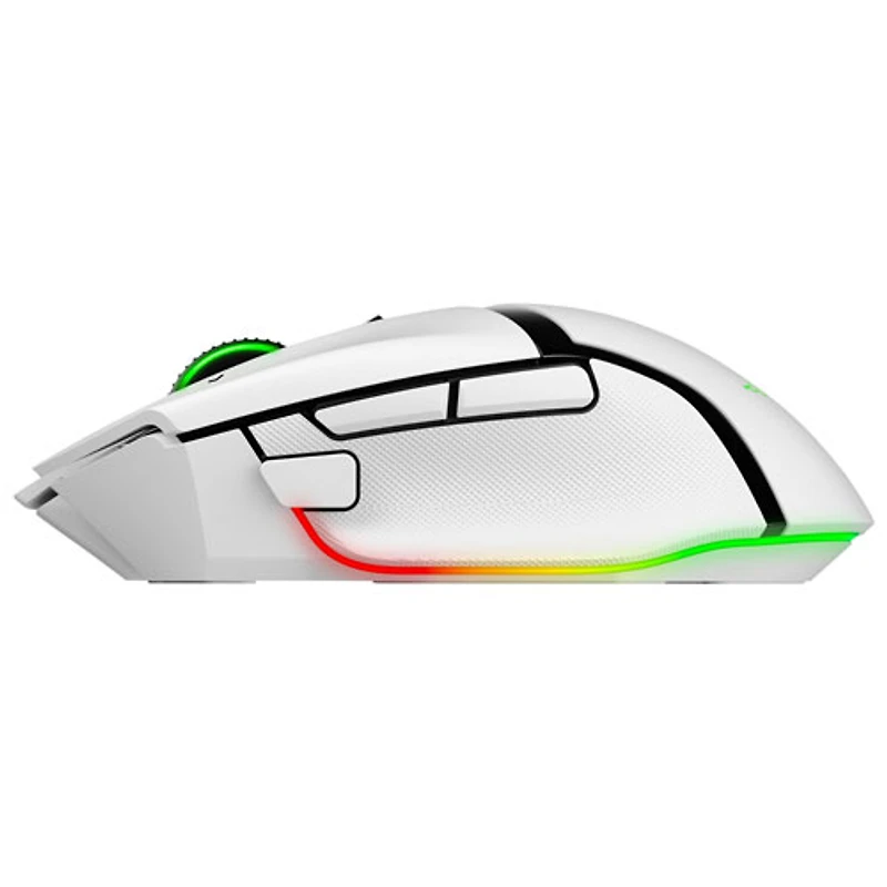 Souris de jeu sans fil de 35 000 ppp Basilisk V3 Pro de Razer - Blanc