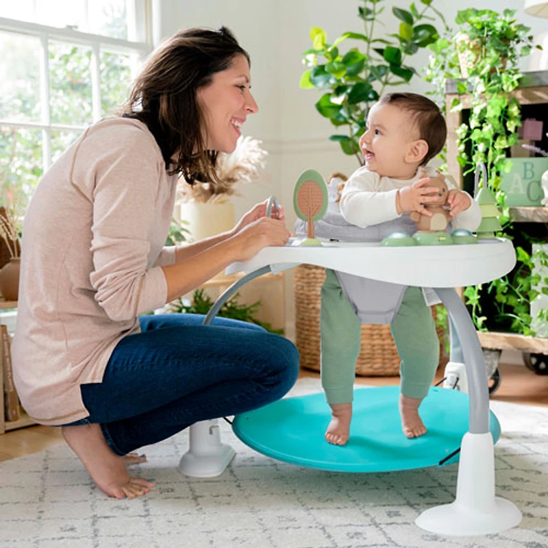 Ingenuity Spring & Sprout 2-in-1 Activity Jumper & Table - Forest