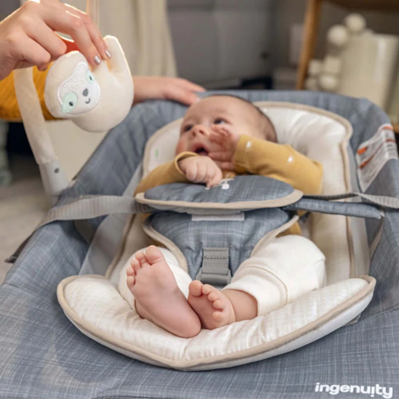 Ingenuity Happy Belly Rock-to-Bounce Massage Seat - Parker