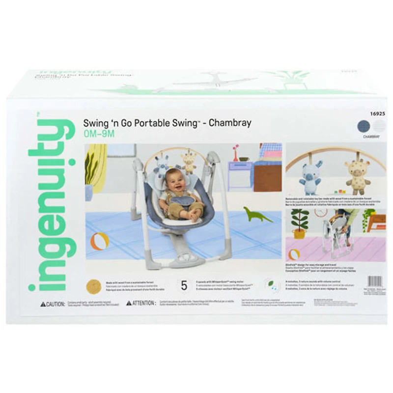 Balançoire portative Swing 'n Go d'Ingenuity - Chambray