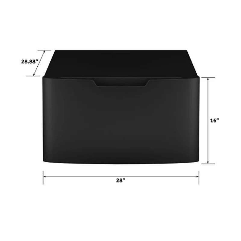 GE 28" Laundry Pedestal (GFP1528PTDS) - Carbon Graphite