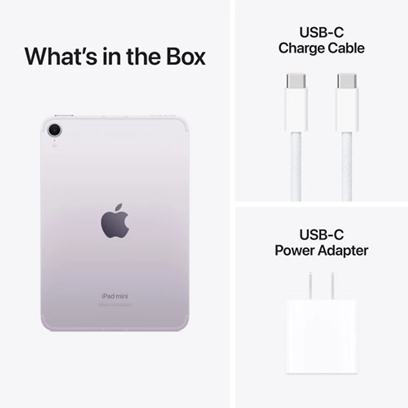 iPad mini 8,3 po Go avec Wi-Fi & 5G (7e génération) d'Apple