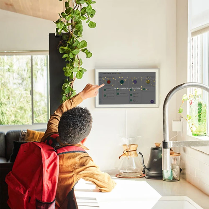 Écran tactile intelligent avec calendrier de 15 po de Skylight - Argenté - Exclusivité Best Buy
