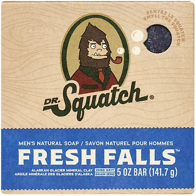 Pain de savon naturel pour hommes de Dr Squatch - Fresh Falls