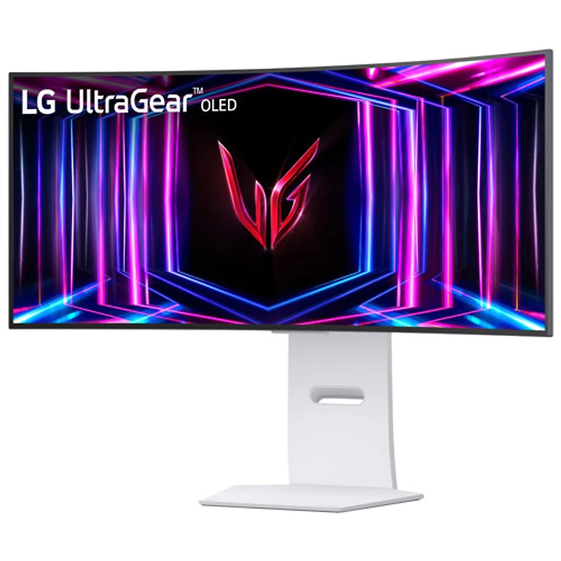 Moniteur de jeu panoramique FreeSync G-Sync DELO incurvé WQHD 240 Hz de 34 po UltraGear de LG avec temps de réponse de 0,03 ms gris à gris (34GS95QE-W)