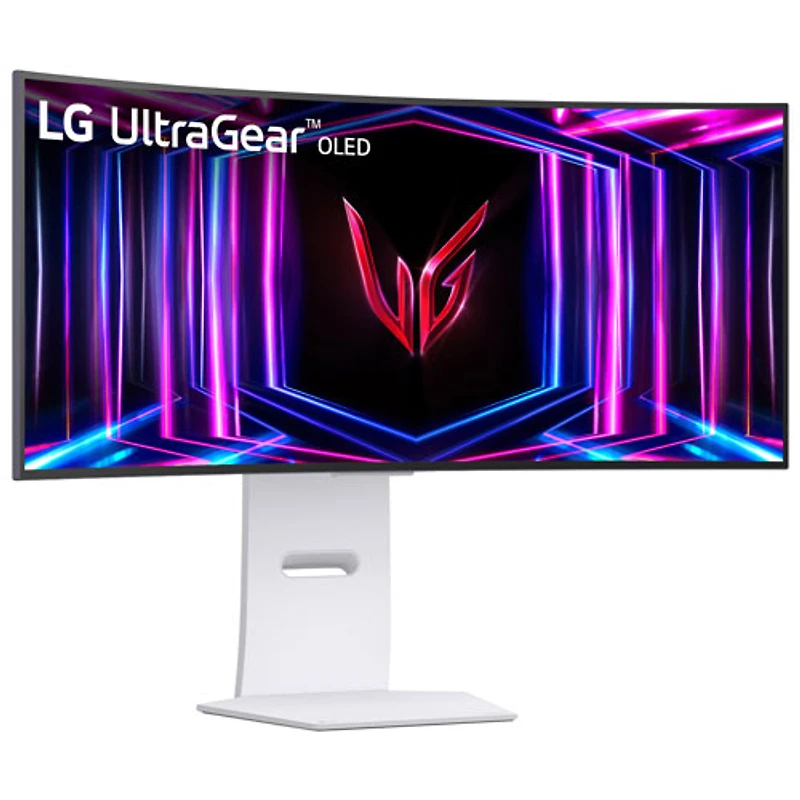 Moniteur de jeu panoramique FreeSync G-Sync DELO incurvé WQHD 240 Hz de 34 po UltraGear de LG avec temps de réponse de 0,03 ms gris à gris (34GS95QE-W)