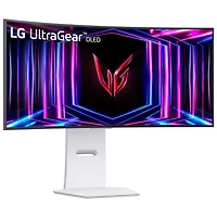 Moniteur de jeu panoramique FreeSync G-Sync DELO incurvé WQHD 240 Hz de 34 po UltraGear de LG avec temps de réponse de 0,03 ms gris à gris (34GS95QE-W)