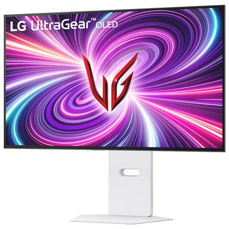 Moniteur de jeu FreeSync G-Sync DELO (UHD 4K 240 Hz, HD intégrale 480 Hz) de 32 po mode double UltraGear de LG avec temps de réponse de 0,03 ms gris à gris - Blanc suprême