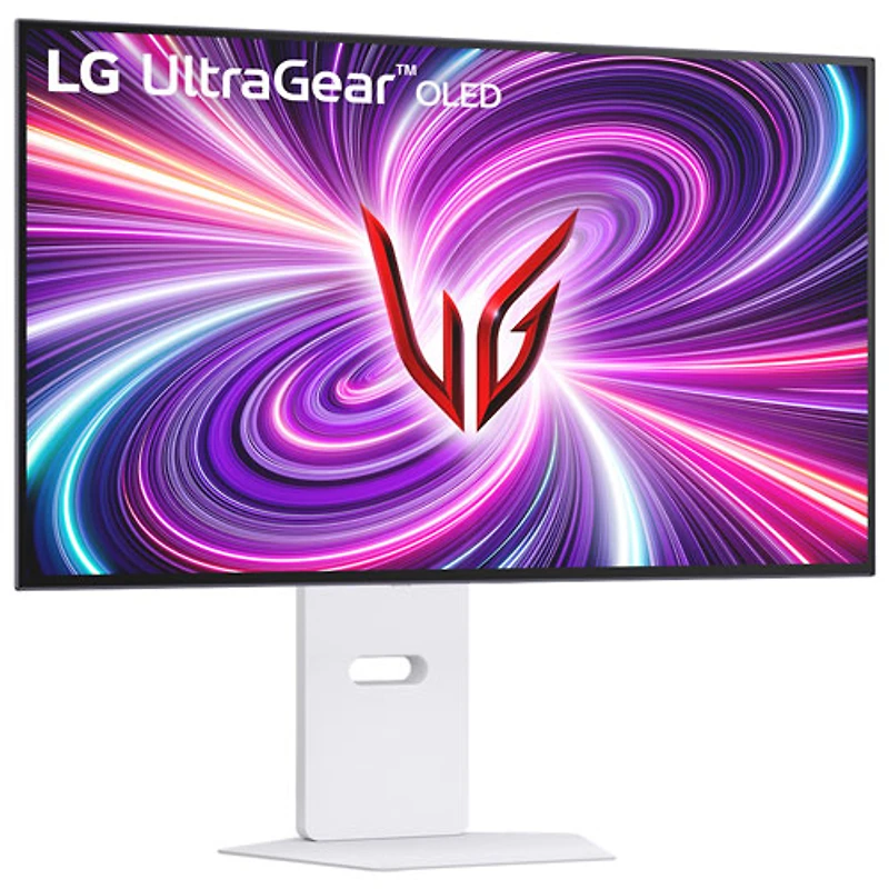 Moniteur de jeu FreeSync G-Sync DELO (UHD 4K 240 Hz, HD intégrale 480 Hz) de 32 po mode double UltraGear de LG avec temps de réponse de 0,03 ms gris à gris - Blanc suprême