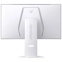 Moniteur de jeu FreeSync G-Sync DELO (UHD 4K 240 Hz, HD intégrale 480 Hz) de 32 po mode double UltraGear de LG avec temps de réponse de 0,03 ms gris à gris - Blanc suprême