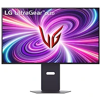 Moniteur de jeu FreeSync G-Sync DELO (UHD 4K 240 Hz ,HD intégrale 480 Hz) de 32 po mode double UltraGear de LG avec temps de réponse de 0,03 ms gris à gris - Gris violet
