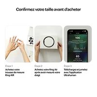 Anneau intelligent pour le sommeil et la mise en forme Ring Air d'Ultrahuman - Taille