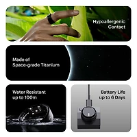 Anneau intelligent pour le sommeil et la mise en forme Ring Air d'Ultrahuman - Taille