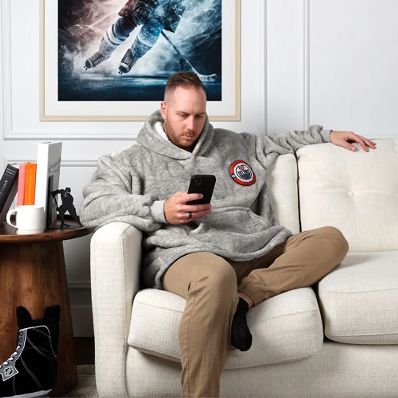 NHL Game Time Hooded Blanket - 31.5" x 44" - Edmonton Oilers