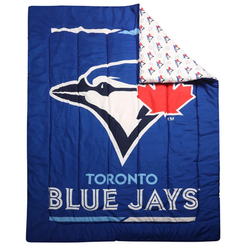 Ensemble de draps de 4 pièces de la MLB - Lit simple - Blue Jays de Toronto
