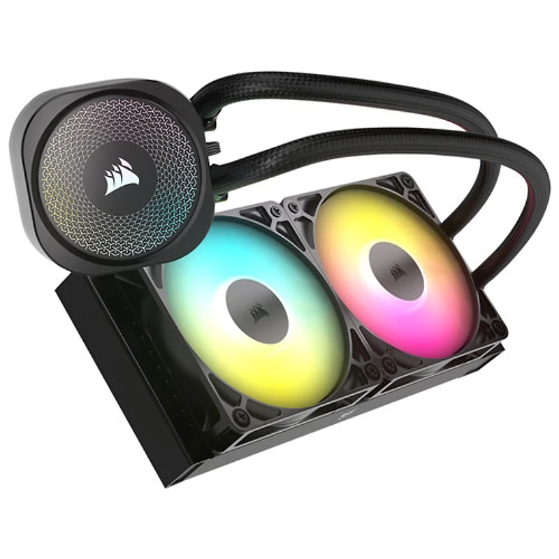 Système de refroidissement liquide pour processeur Nautilus 240 RS ARGB 120 mm de Corsair - Noir