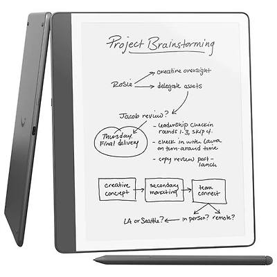 Liseuse numérique 64 Go 10,2 po Kindle Scribe d'Amazon avec écran tactile et stylet Premium (C4A6T4) - Tungstène
