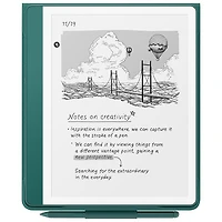 Amazon Kindle Scribe Fabric Folio Cover with Magnetic Attachment - Jade