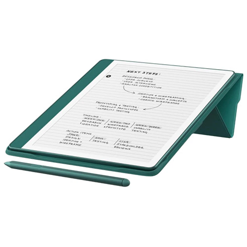 Amazon Kindle Scribe Fabric Folio Cover with Magnetic Attachment - Jade