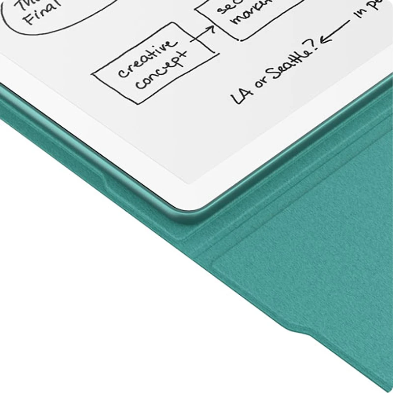 Amazon Kindle Scribe Fabric Folio Cover with Magnetic Attachment - Jade