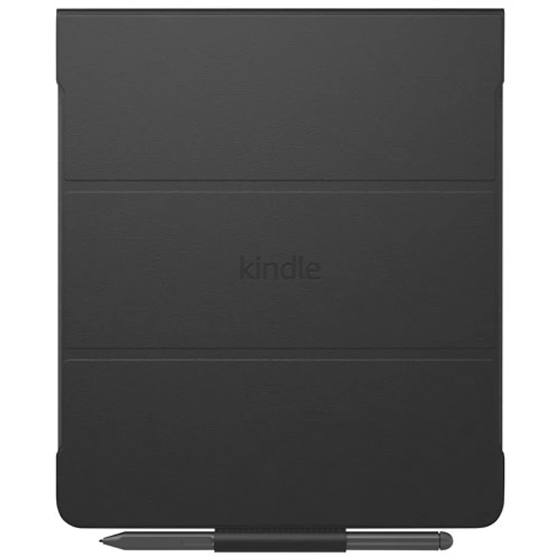 Amazon Kindle Scribe Fabric Folio Cover with Magnetic Attachment - Black