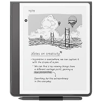 Amazon Kindle Scribe Fabric Folio Cover with Magnetic Attachment - Black