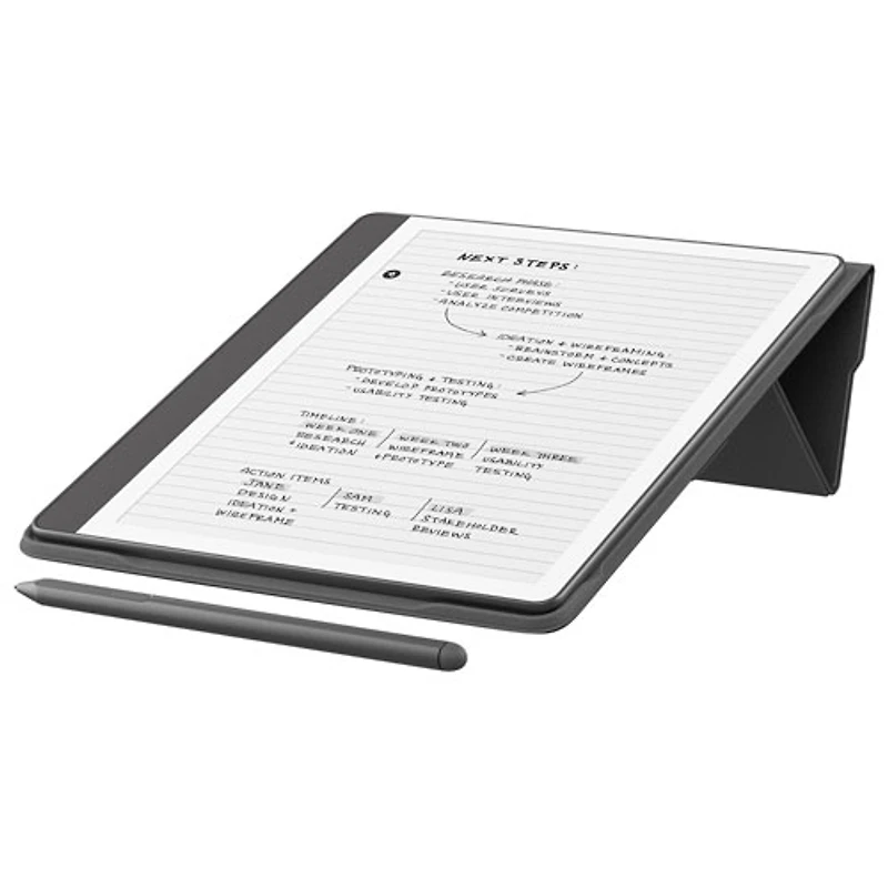 Amazon Kindle Scribe Fabric Folio Cover with Magnetic Attachment - Black