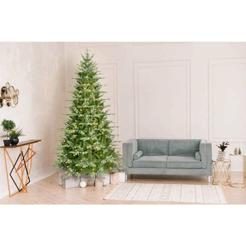 Arbre de Noël de 7,5 pi avec lumières de Puleo (301-CAT-75LW5K4-CUL) - Sapin Carrington