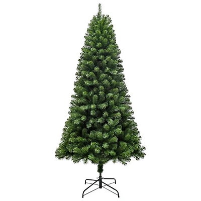 Arbre de Noël de 7 pi avec lumières de Puleo (357OFD70LDF3KZ350CUL) - Épinette Oxford