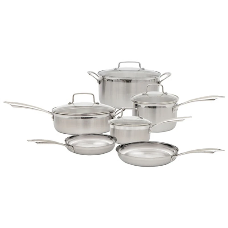 Batterie de cuisine 10 pièces de Cuisinart - Argenté