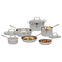 Batterie de cuisine 10 pièces de Cuisinart - Argenté