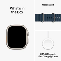 Apple Watch Ultra 2 (GPS + cellulaire) avec boîtier de 49 mm en titane et bracelet océan bleu par Koodo - Paiement Balance mensuel