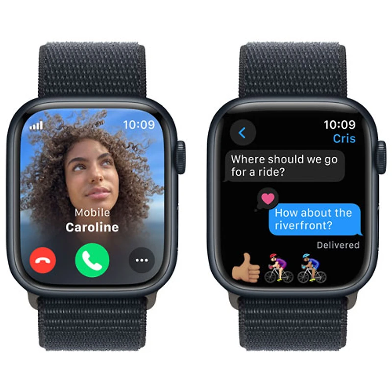 Koodo Apple Watch Series 9 (GPS + Cellular) 45mm Midnight Aluminum Case with Midnight Sport Loop - Monthly Tab Payment