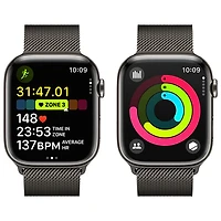 Koodo Apple Watch Series 9 (GPS + Cellular) 45mm Graphite Stainless Steel Case with Graphite Milanese Loop - Monthly Tab Payment