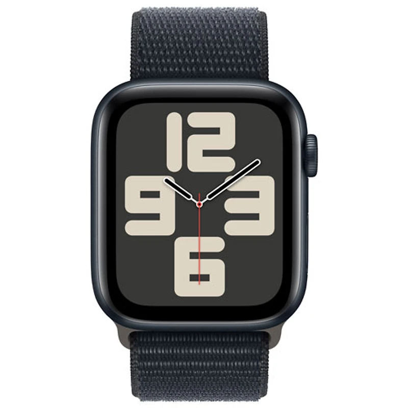 Apple Watch SE (GPS + cellulaire) avec boîtier de 44 mm en aluminium minuit et bracelet sport minuit par Koodo - Paiement Balance mensuel