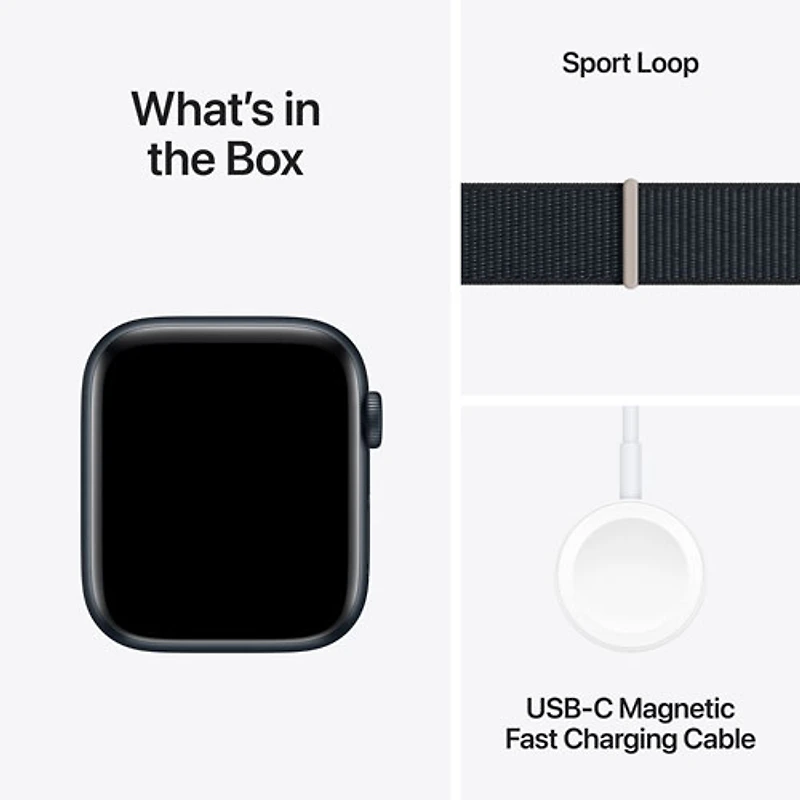Apple Watch SE (GPS + cellulaire) avec boîtier de 44 mm en aluminium minuit et bracelet sport minuit par Koodo - Paiement Balance mensuel