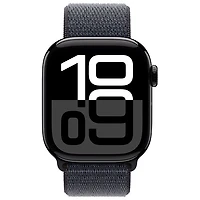 Koodo Apple Watch Series 10 (GPS + Cellular) 42mm Jet Black Aluminum Case with Ink Sport Loop - Monthly Tab Payment