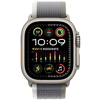 Koodo Apple Watch Ultra 2 (GPS + Cellular) 49mm Titanium Case with Green Grey Trail Loop - Medium / Large 145-220mm - Monthly Tab Payment