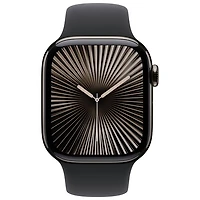 Koodo Apple Watch Series 10 (GPS + Cellular) 42mm Slate Titanium Case with Black Sport Band - / Medium