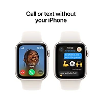 Apple Watch SE (GPS + cellulaire) avec boîtier de mm en aluminium comète et bracelet sport comète par Koodo - Moyen/Grand