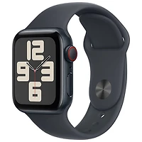 Koodo Apple Watch SE (GPS + Cellular) 40mm Midnight Aluminum Case with Midnight Sport Band - Medium