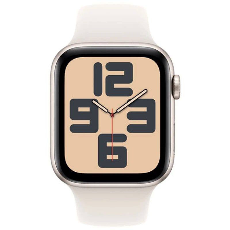 Apple Watch SE (GPS + cellulaire) avec boîtier de 44 mm en aluminium comète et bracelet sport comète par Koodo - Petit/Moyen - Paiement Balance mensuel