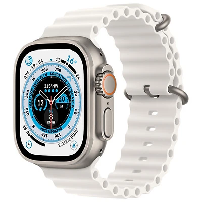 Koodo Apple Watch Ultra (GPS + Cellular) 49mm Titanium Case with Ocean Band