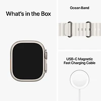 Koodo Apple Watch Ultra (GPS + Cellular) 49mm Titanium Case with Ocean Band