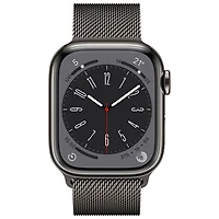 Koodo Apple Watch Series 8 (GPS + Cellular) 41mm Graphite Stainless Steel Case with Graphite Milanese Loop - Small/Medium - Monthly Tab Payment