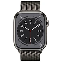 Koodo Apple Watch Series 8 (GPS + Cellular) 45mm Graphite Stainless Steel Case with Graphite Milanese Loop - Medium/Large - Monthly Tab Payment