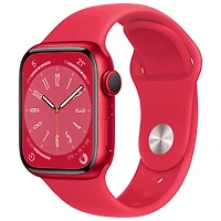 Koodo Apple Watch Series 8 (GPS + Cellular) 41mm (PRODUCT)RED Aluminum Case with (PRODUCT)RED Sport Band - Small/Medium - Monthly Tab Payment